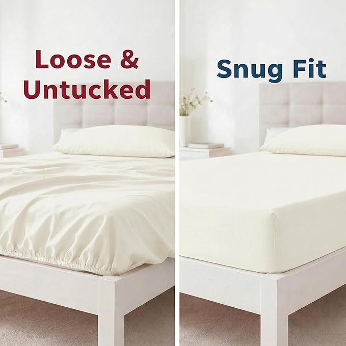 Stretchy Full Size Fitted Sheet