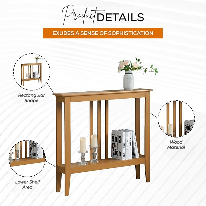 Kings Brand Furniture Narrow Console Table
