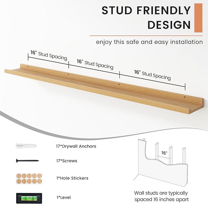 FLYJOE Floating Picture Ledge Shelves