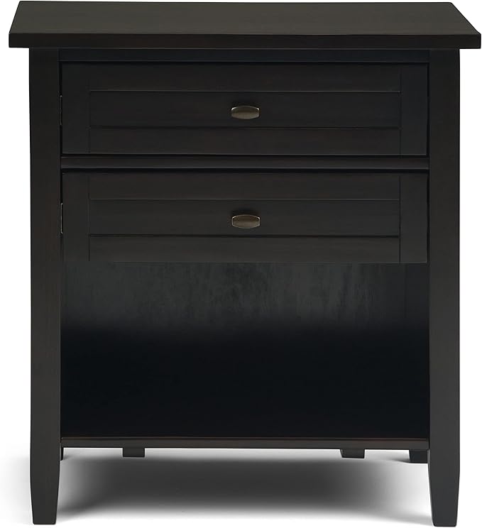 SIMPLIHOME Warm Shaker Bedside Table