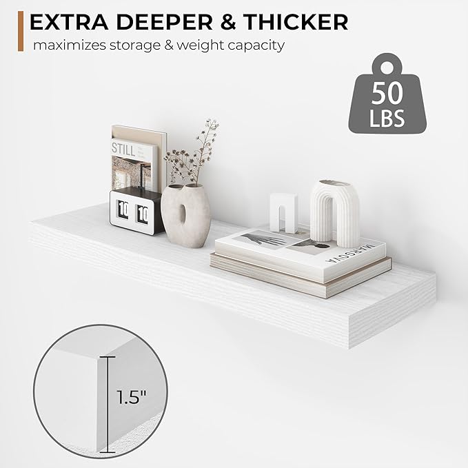 Fun Memories 24 Inch Floating Shelves