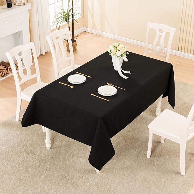 BALCONY & FALCON Rectangle Tablecloth 57" x 85" Washable Wrinkle Resistant and