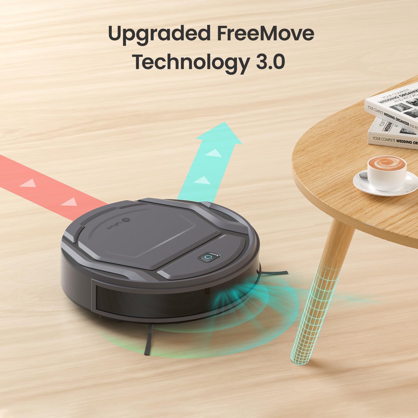 Lefant Robot Vacuum M210 Pro, Super Slim, Powerful Suction with No Tangling Port,Quiet,120 Min Runtime, Self-Charging Robotic Vacuum Cleaner, Ideal for Pet Hair, Hard Floor,App & Voice Control
