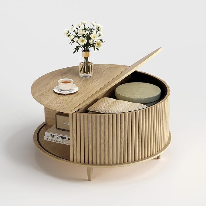 JOINICE Round Coffee Table