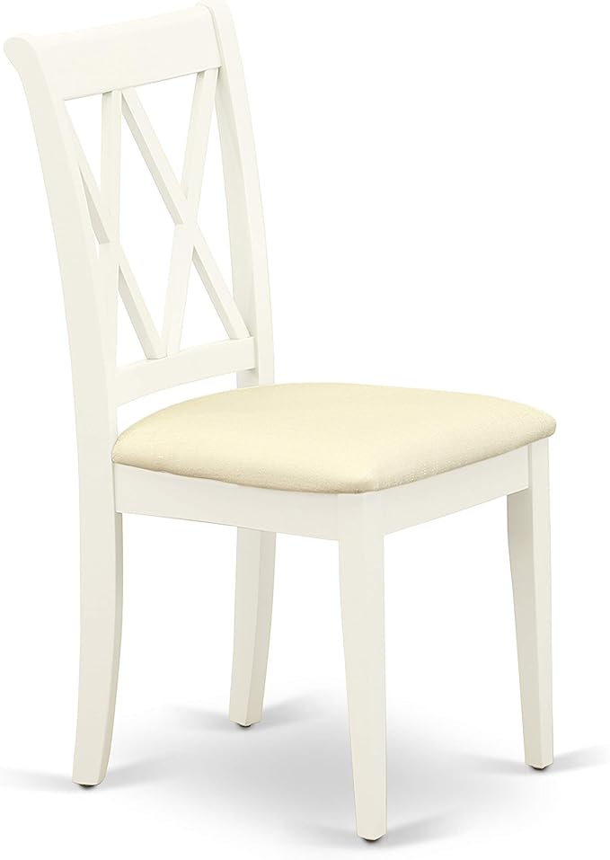 East West Furniture CLC-LWH-C Clarksville Kitchen Dining Chairs