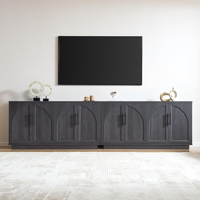 Fatmok Buffet Cabinet with Storage, Wood Media TV Console Table Credenza