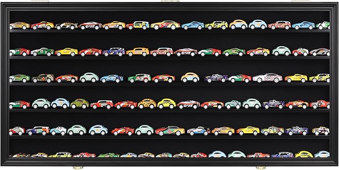 DisplayGifts Toy Minifigures Miniatures Display Case Frame Wall Cabinet Stand