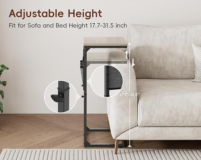 Vagusicc C-Shaped End Table Set of 2