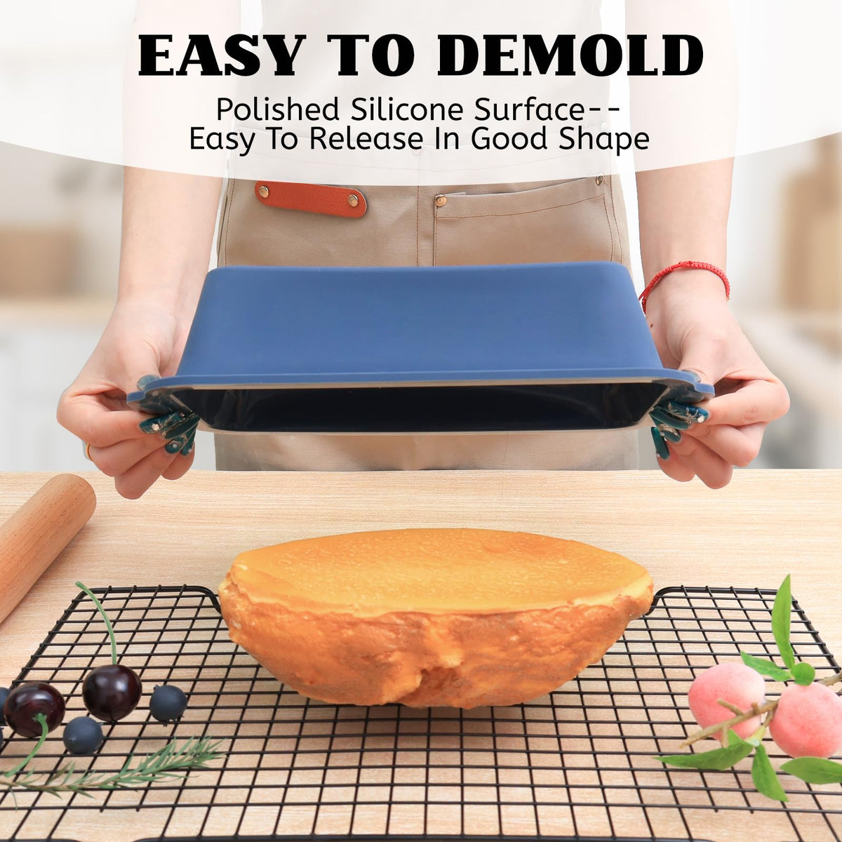 Bread Pan for Homemade Bread：9.5 x 5 Inch Silicone Loaf Pan for Baking with Metal Frame - Nonstick Banana Loaf Tin Tray for Sandwich Sourdough Pumpkin Sour Dough - for Oven Kitchen Home Bakers
