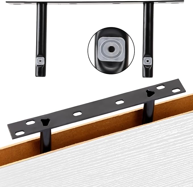 Fixwal White Shelves for Wall, 15.7in Rustic Wood Finish Floating Wall Shelves