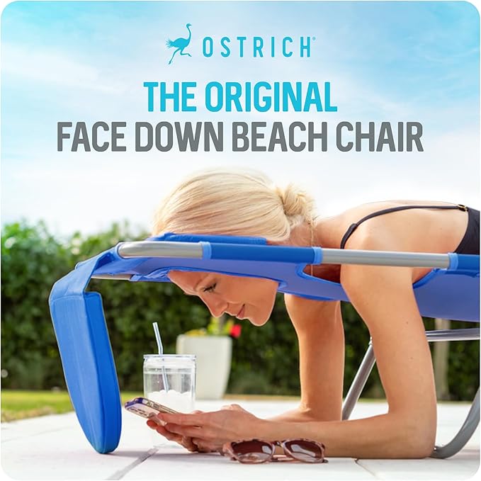 Ostrich the Original Chaise 72 x 22 Inch Lounge Portable Reclining Lounger