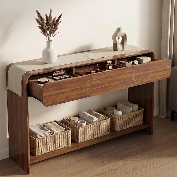 Nasonet Mid Century Modern Console Table, Entryway Table
