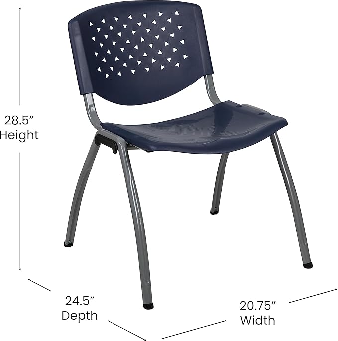Flash Furniture Hercules Series Plastic Contoured Lobby Chairs