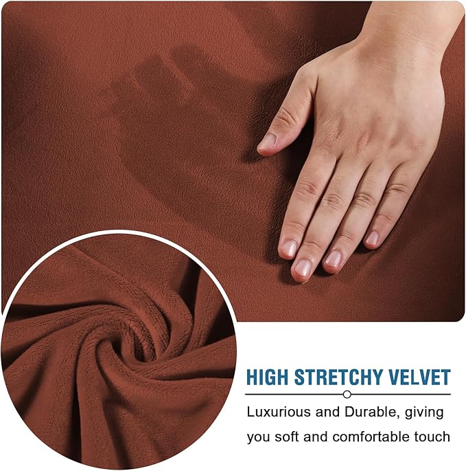 H.VERSAILTEX Rich Polyester and Spandex 2 Piece Cover Chair Slipcover Sofa