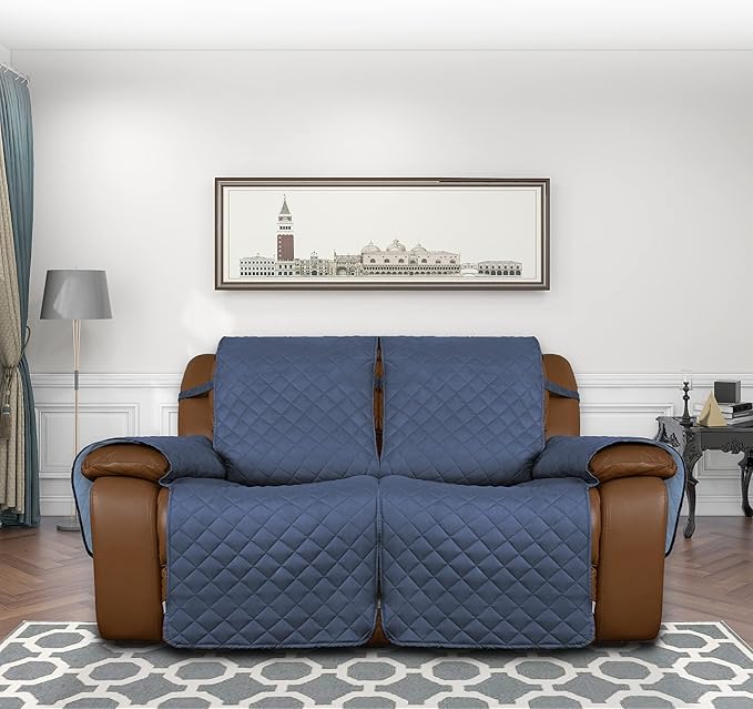 Easy-Going Oversized Loveseat Recliner Cover, Reversible Couch Cover
