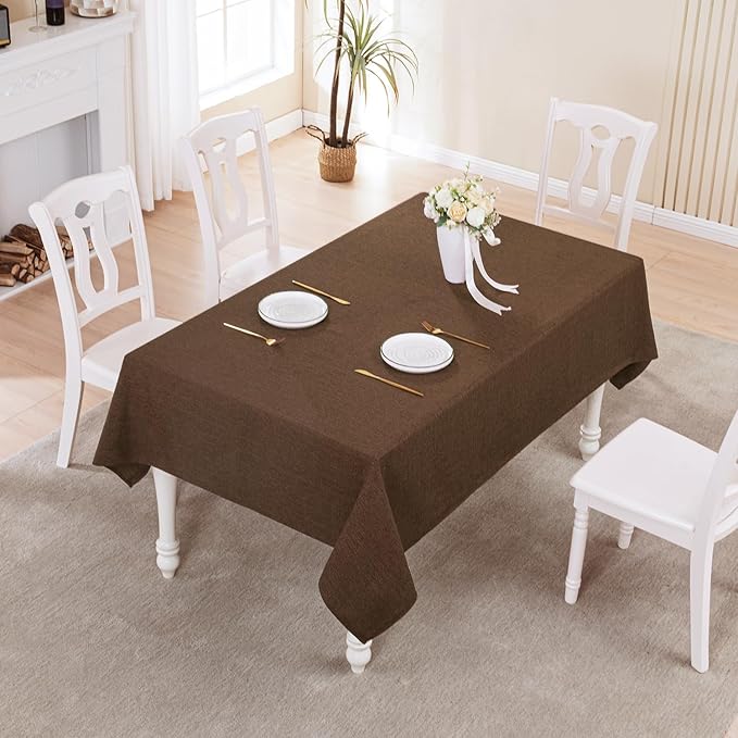 BALCONY & FALCON Rectangle Tablecloth 47" x 63" Washable Wrinkle Resistant and