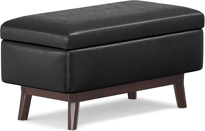 SIMPLIHOME Owen Small Rectangular Storage Ottoman
