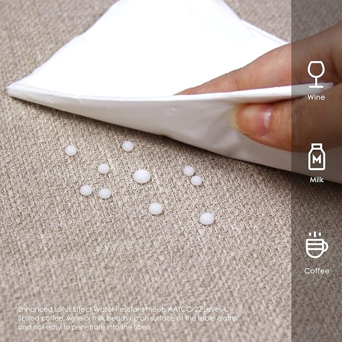 BALCONY & FALCON Rectangle Tablecloth，Washable Wrinkle Resistant and Water