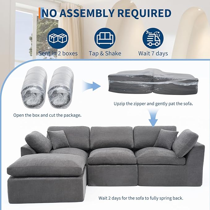 Garvee Modular Sectional Sofa, Sectional Couches