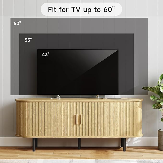 ONBRILL 55" TV Stand with Power Outlet