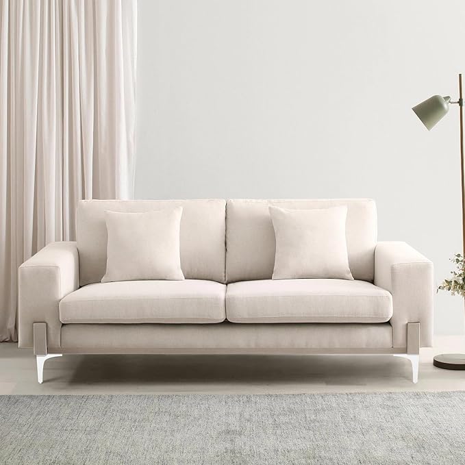 AODIOU Furniture Legs White Replacement Feet: Sofa Legs 4 Inch European Style