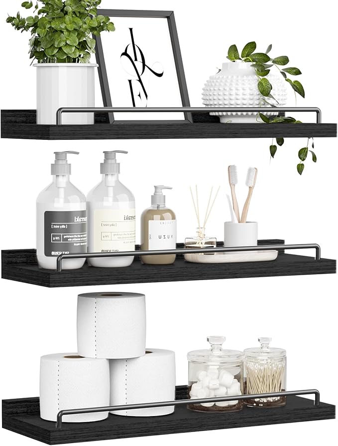 RYOFOBETTO Floating Shelves for Wall Decor Bathroom Shelves Over Toilet