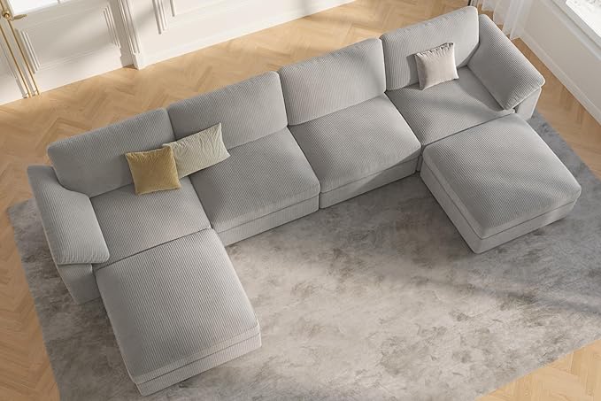 EASE MOOSE Modular Sectional Sofa, Oversized U Shape Sectional Couch