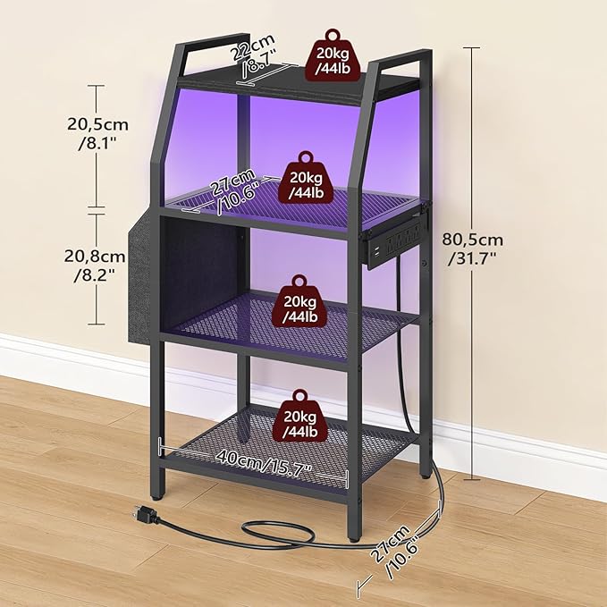 MAHANCRIS 4-Tier AV Media Stand
