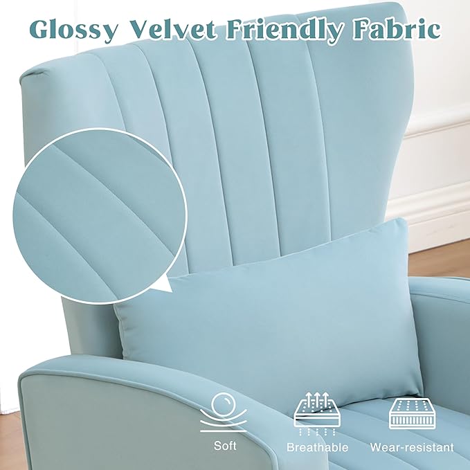 Modern Accent Chair Upholstered Living Room Chair, High Back Arm Chair