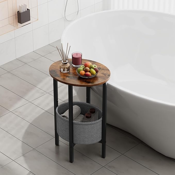 Vagusicc Round Side Table End Table