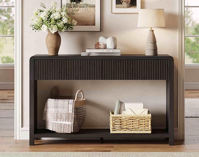 FATORRI Console Table for Entryway, Modern Sofa Table