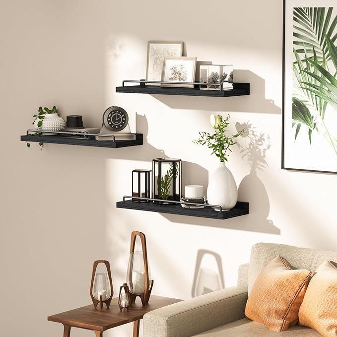 RYOFOBETTO Floating Shelves for Wall Decor Bathroom Shelves Over Toilet