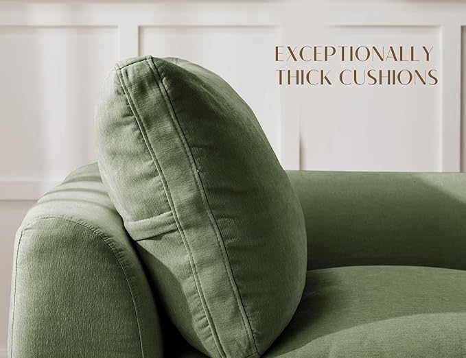 ohllob 140" U Shaped Couch, Cloud Sectional Couches