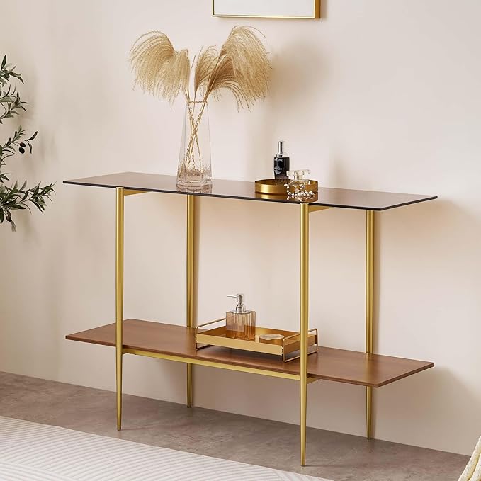 LumFurn Extra Large Glass Console Table