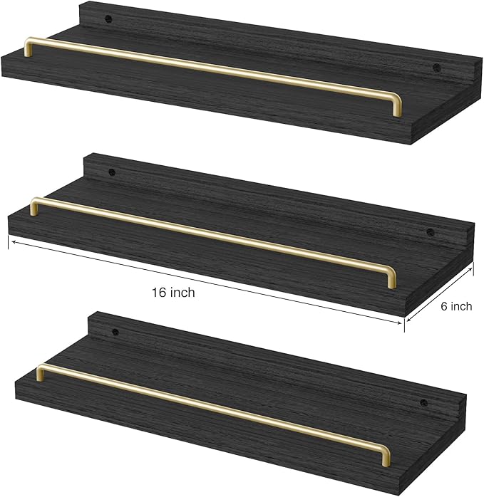 RYOFOBETTO Floating Shelves for Wall Decor, Living Room, Picture Frames