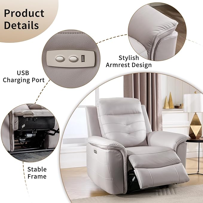 ANJ Power Recliner Chair for Adults