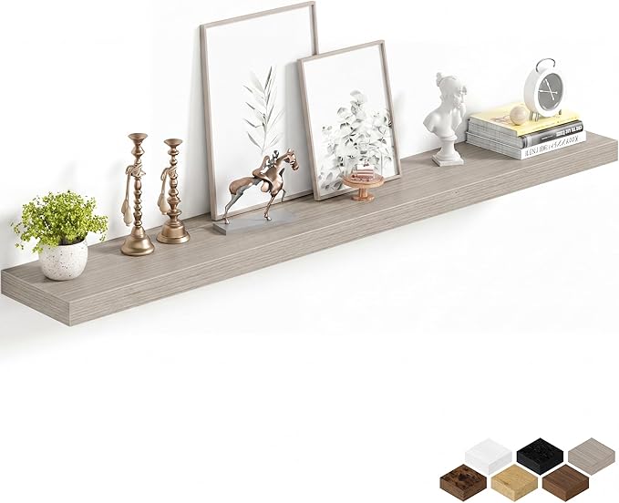 Fun Memories 55Inch Long Floating Shelves, 8 Inch Deep Shelves