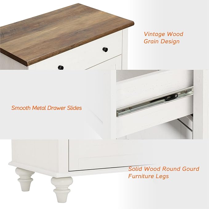 WAMPAT Farmhouse TV Stand for 85 inch TV