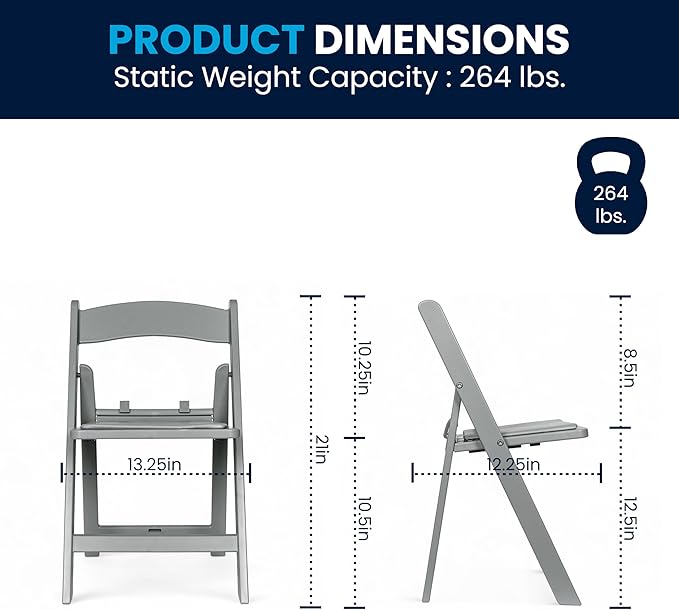 Flash Furniture Hercules Set of 2 Kids Gray Resin Folding Chairs