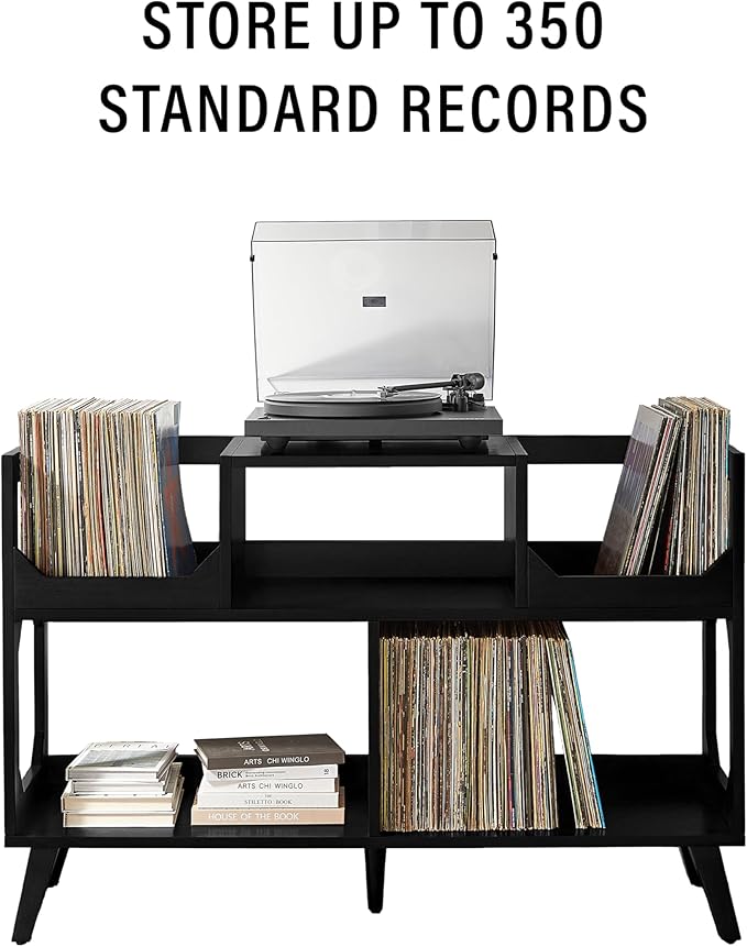 Crosley Furniture Asheville Mid-Century Modern Media Console Record Player Stand