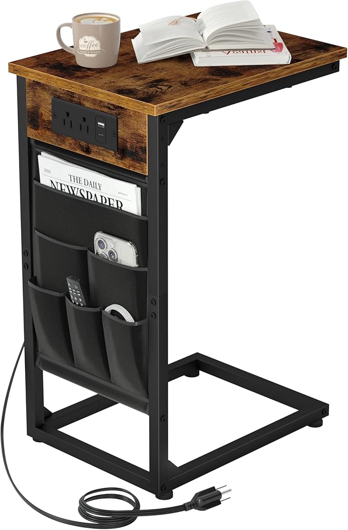 AMHANCIBLE C Shaped End Table