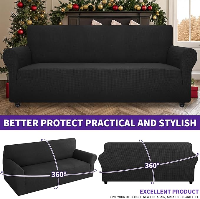ZNSAYOTX Stretch Oversized Couch Cover Universal Sofa Covers