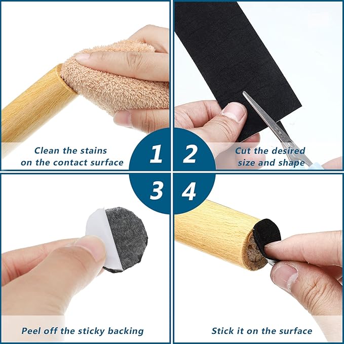 Shappy 2 Packs 120 x 2 x 0.04 Inch Felt Strips
