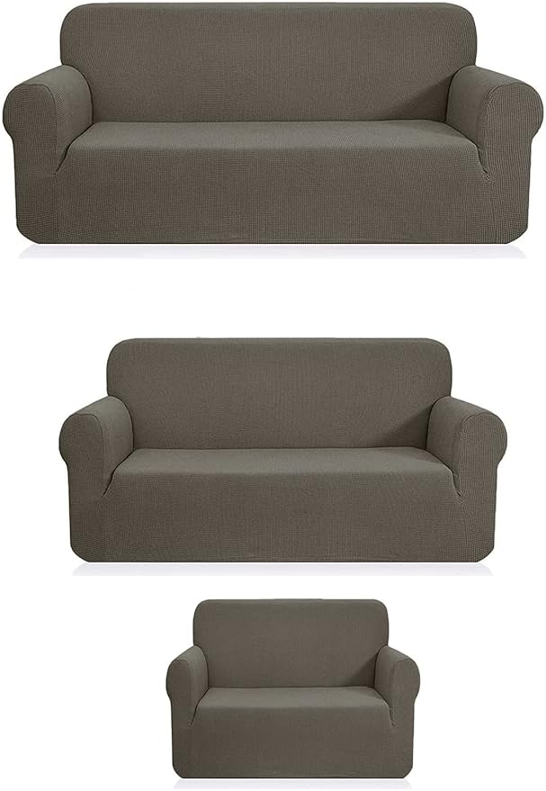 Fancy Collection 3pc Set Slipcover Set Furniture Cover Spandex Set Includes