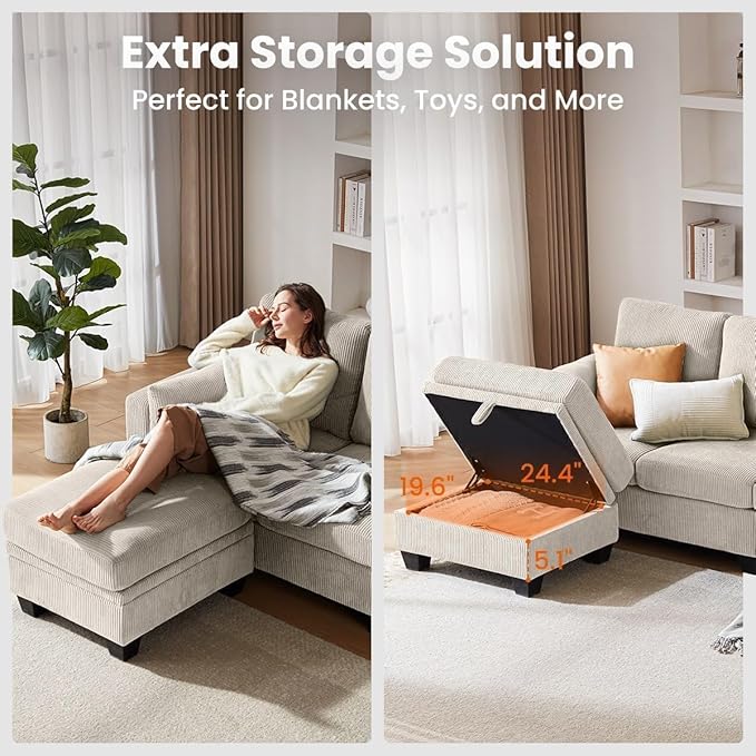 CHIC HOUSE Modular Sectional Sofa