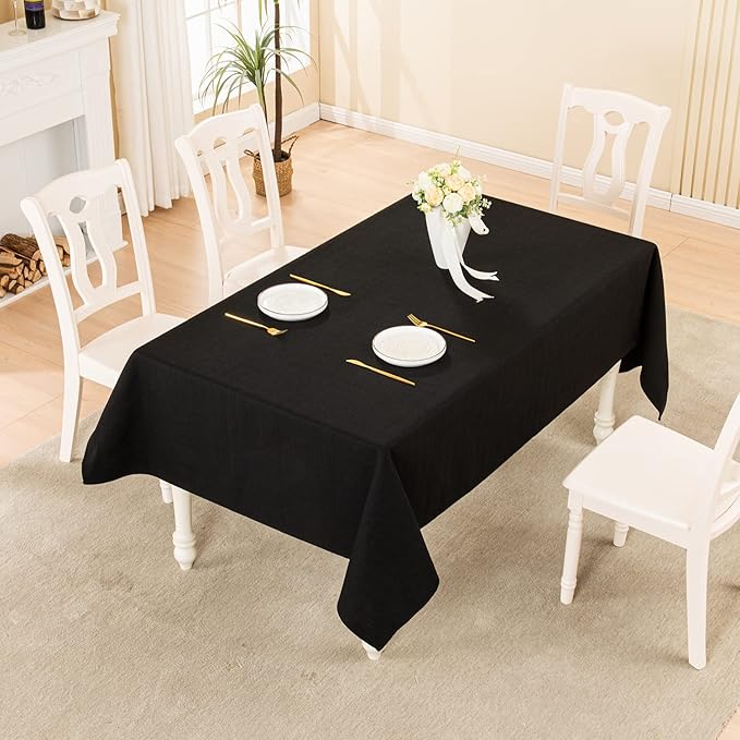 BALCONY & FALCON Rectangle Tablecloth Washable Wrinkle Resistant and Water