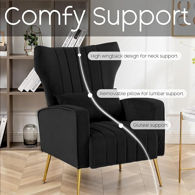 Accent Chair, Wingback Armchair