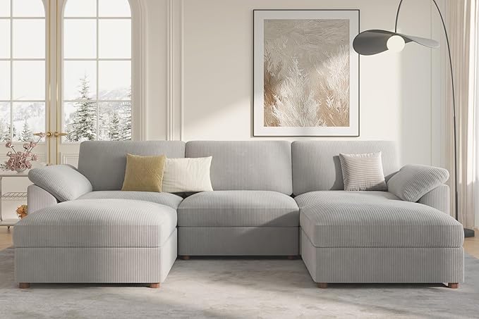EASE MOOSE Oversized Modular Sectional Sofa, Extra Large U Shape Sectional