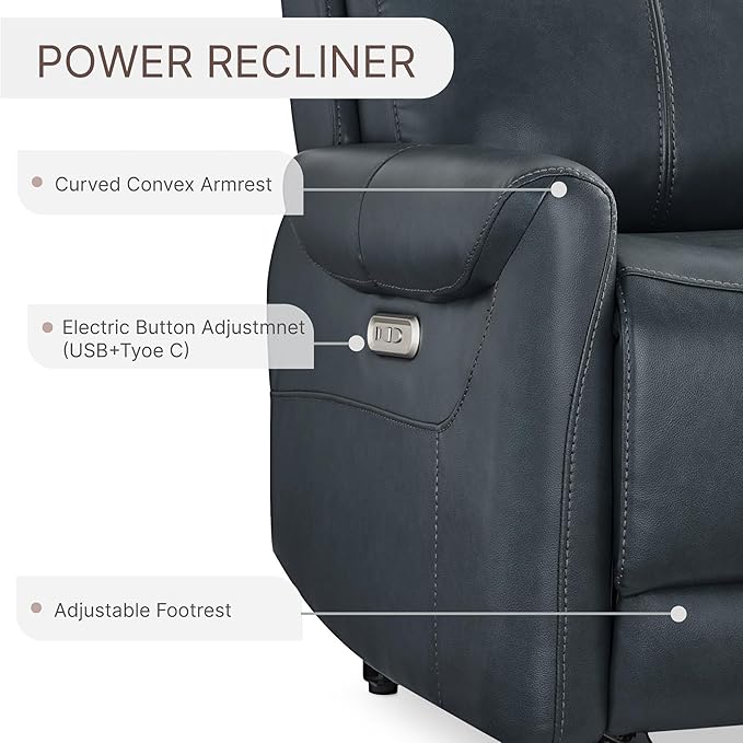 KISLOT Leather Recliner Chair Set of 2, Wall Hugger RV Recliners