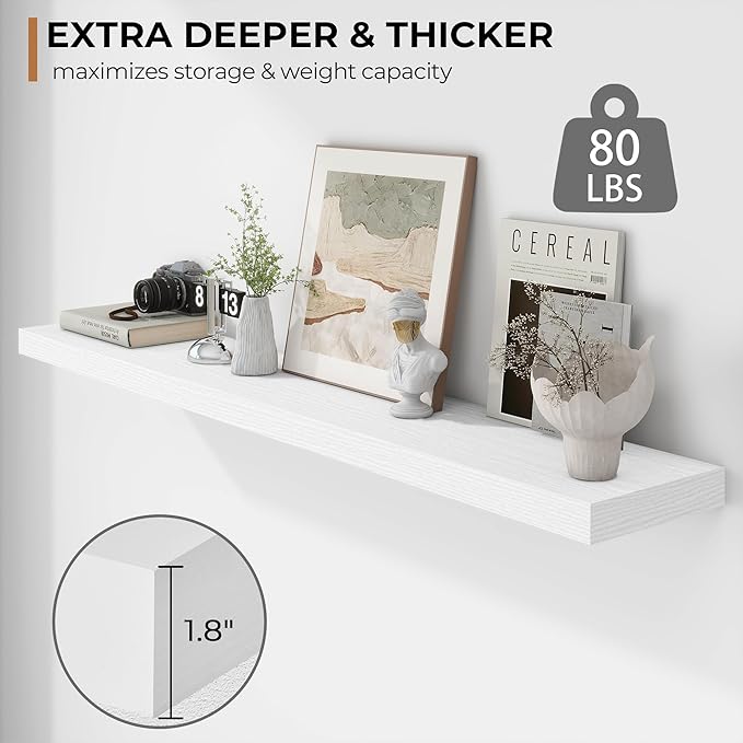 Fun Memories 55 Inch Floating Shelves